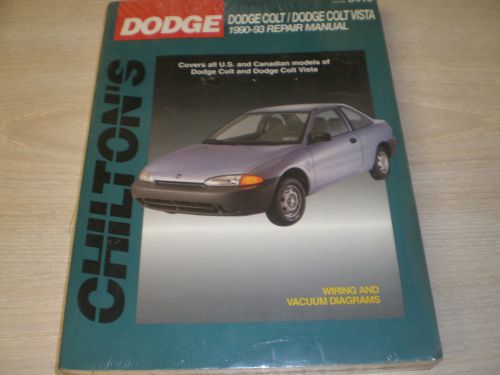 1990-1993 dodge colt dodge colt vista chilton repair manual new in factory wrap