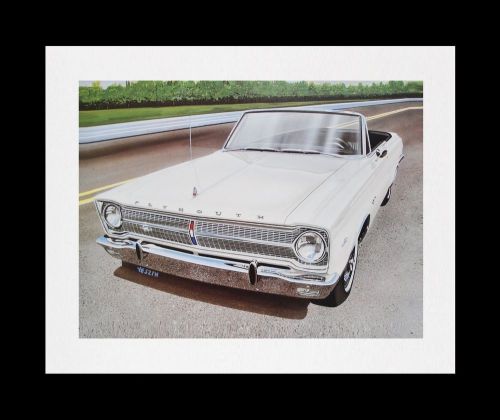 Belvedere gtx satellite convertible: 1965 1966 1967 225 440 - plymouth art print