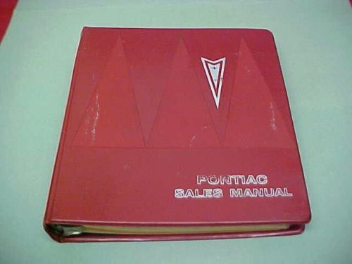 1966 pontiac tempest gto bonneville lemans sales manual features dealer album 66