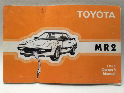 Original 1985 toyota mr2 owner&#039;s manual