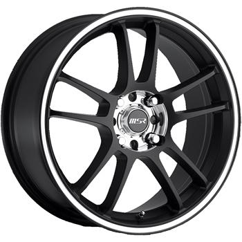 16x7 black msr 43 wheels 5x100 5x4.5 +35 acura integra type r legend