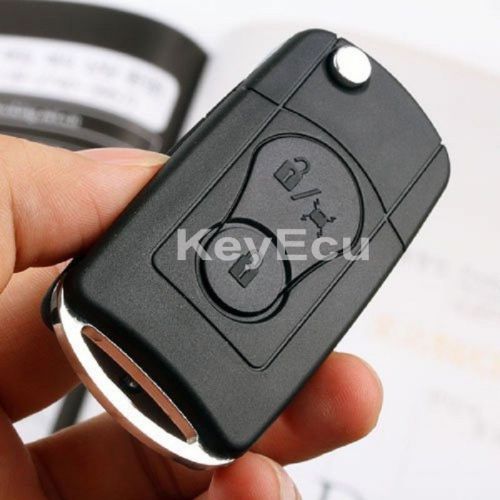 Modified flip remote key shell case 2 button for ssangyong actyon kyron rexton