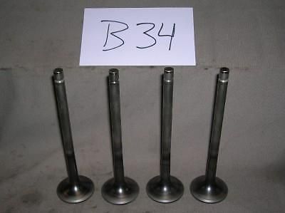 Nascar (4) titanium exhaust valves 1.600 x 5.660 x 11/32 - imca/nhra- 50412(b34)