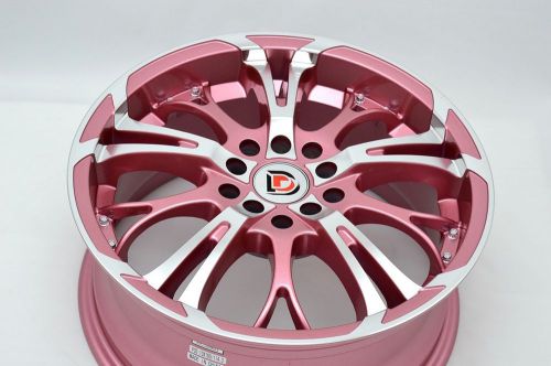 16 drift pink rims wheels soul accord beetle elantra corolla civic 5x100 5x114.3