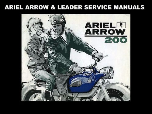 Ariel arrow leader workshop manual -240pgs for 250cc motorcycle service &amp; repair