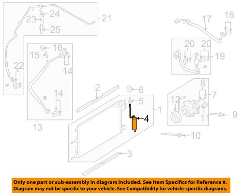 Ford oem 08-11 focus air conditioner-drier 8s4z19c836aa