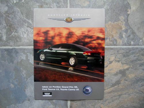 1999 chrysler intrepid - competitive comparison - original sales brochure book