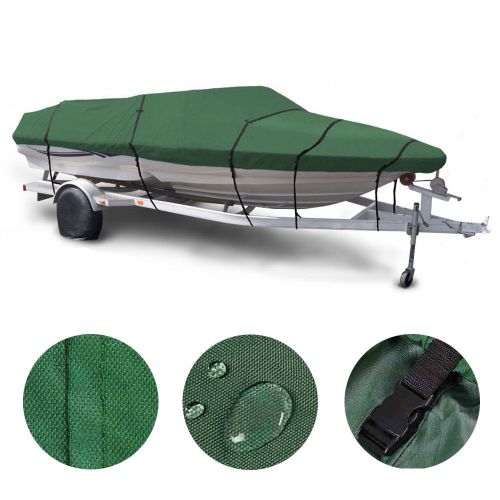 16 17 18 trailerable 600d fish ski boat cover waterproof v-hull beam 95 free bag