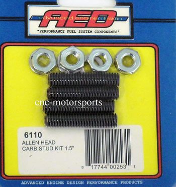 Aed holley carburetor allen head carb stud kit 1.5&#034; length