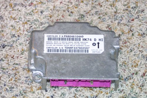 2010 jeep patriot airbag control module p68046104ad nice look