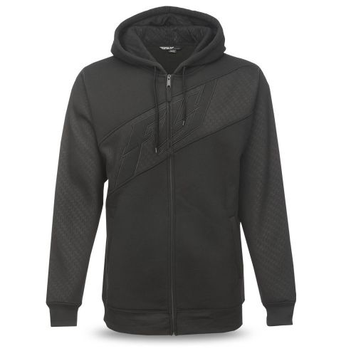 Fly racing carbon mens zip up hoody black carbon