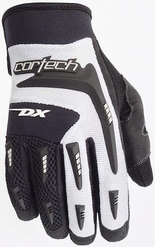 New cortech womens dx-2 comfort grip textile gloves, white, med/md