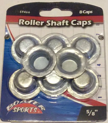 8 each push on cap nuts 5/8 inch boat trailer roller shaft retainers, 59466