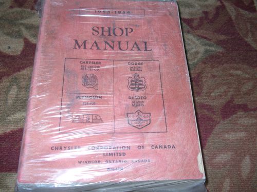 1953 1954 chrysler dodge plymouth desoto service shop repair manual factory oem