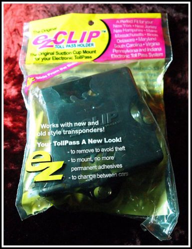 Ez clip toll pass holder ; ez pass ez mount electronic toll pass holder