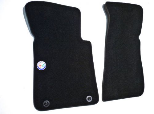 Ex stock - alfa romeo spider s3 1984-1990 velours alfa floor mat set + nubuck