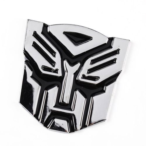 3d transformer autobot new metal car sticker badge decal universal fasion emblem