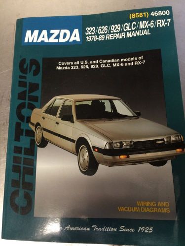 1978-89 chilton repair manual - mazda - #46800 ( 8581 )