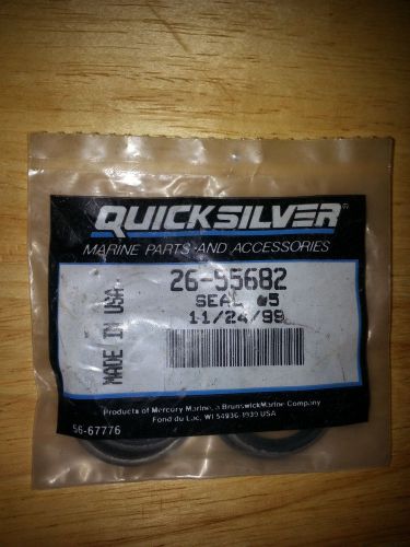 New old stock oem quicksilver 26-55682 mercury mercruiser chrysler seal pk of 5