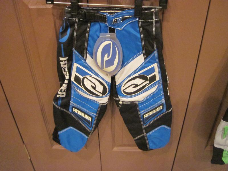 Youth motocross pants size 16 answer brand racing  brand new