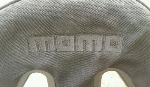 Black momo racing seat and mounting bracket