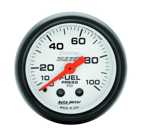 Auto meter 5712 phantom; mechanical fuel pressure gauge