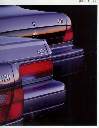 1992 infinity sales brochure  g20 m30 q45