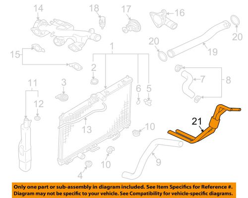 Mitsubishi oem 04-09 galant 3.8l-v6 radiator-cooler line mr571080