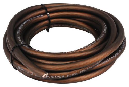 Rockville r4g150b 4 awg gauge 18 ft black car amp power/ground installation wire