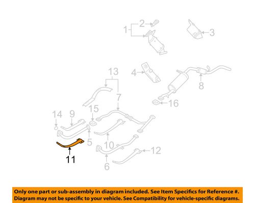 Nissan oem 03-04 xterra 3.3l-v6 exhaust-heat shield 205107b410