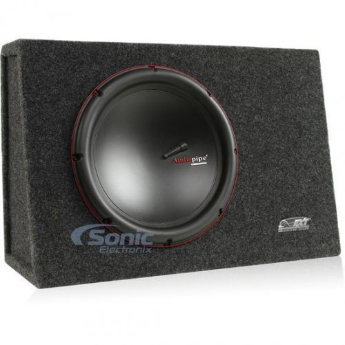 Audiopipe apbp-1200et 750w single 12&#034; sealed slim car subwoofer enclosure