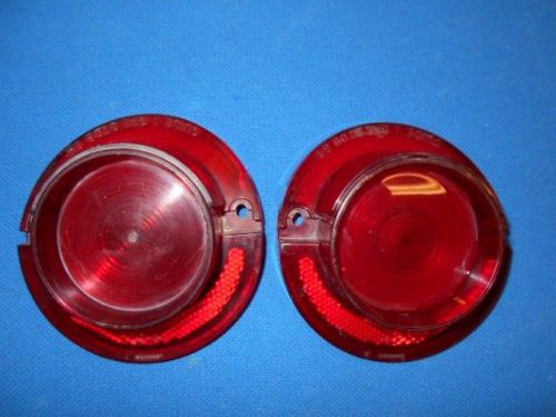 1964  ss chevy rear tail lite  lens - stop light - qty 3