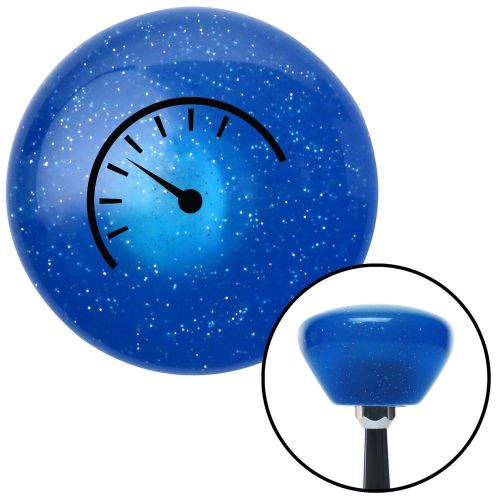 Black instrument gauge blue retro metal flake shift knob with m16 x 1.5