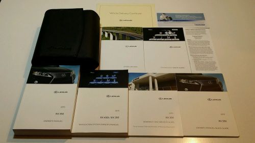 2015 lexus rx 350 with navigation system owners manual user guide awd 2wd set