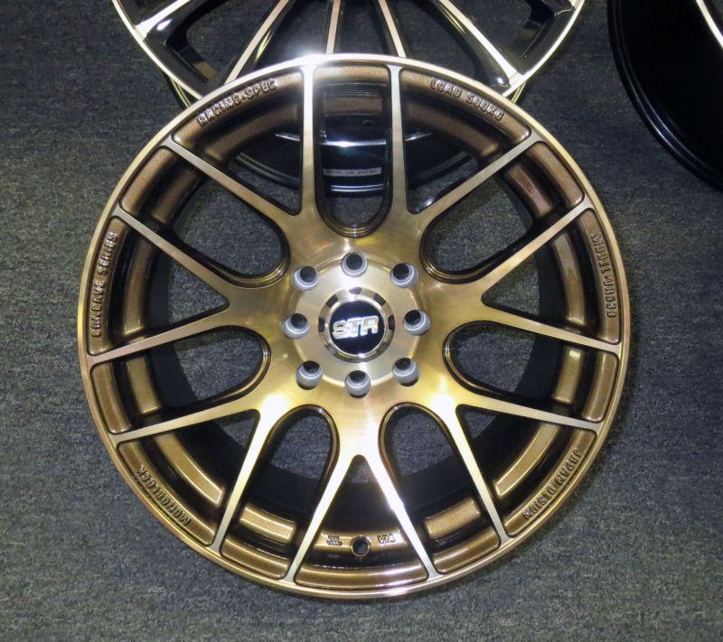 15" str517 wheels 240sx z 260z 280z bmw e30 civic integra mazda corolla vw scion