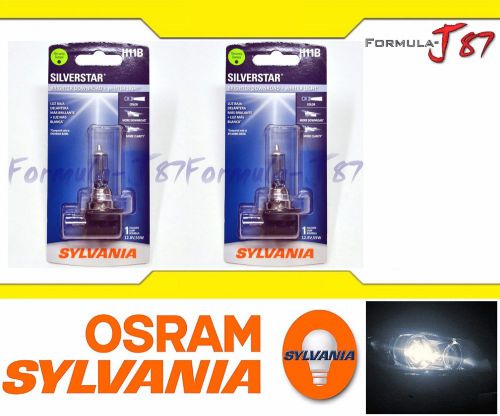 Sylvania silverstar h11b pgjy19-2 55w two bulbs head light upgrade plug play