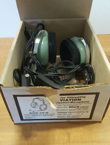 David clark h10-30 aviation pilot headset with microphone pilot headphones