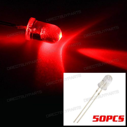 50x red 5mm mini led bulbs bin-pin gauge cluster backlight  lights 12v