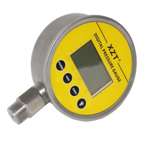 Xzt  100mm-700bar/10000psi(bsp1/2) digital hydraulic pressure gauge--base entry