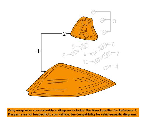 Honda oem 03-05 accord-turn &amp; stop lamp right 33501sdna01