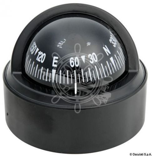 Riviera stella boat marine compass 2&#034; 1/2 black with cover