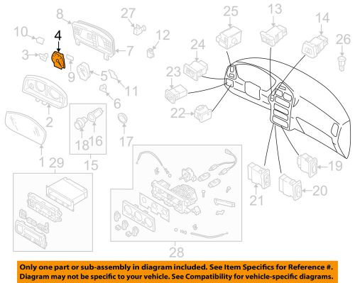 Nissan oem 98-99 pathfinder-tachometer 248251w600