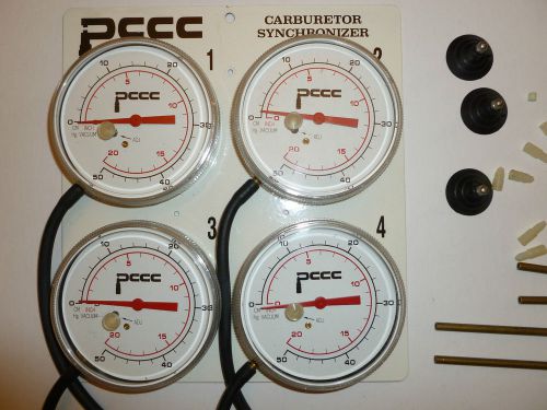 Synchronizer pccc tool 2 3 4 carburetors carb gauge kit motorcycle vintage used