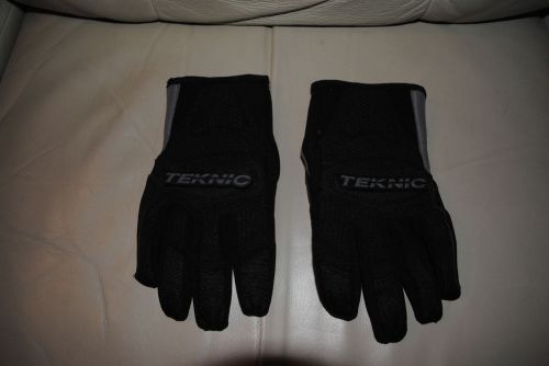 Teknic leather and mesh motorcycle gloves, women&#039;s , m size, excellent , black