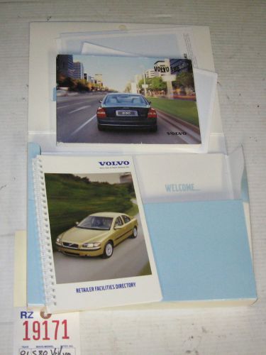 Volvo 01 s80 owners manual handbook 2001