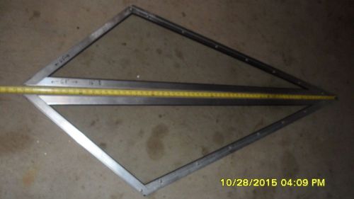 Boat windshield side glass x 2 rh lh window glass frame