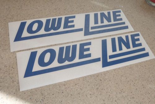 Lowe line vintage fish boat decals 17&#034; die-cut 2-pak free ship + free fish decal