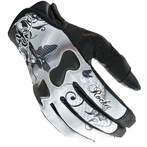 Joe rocket rocket nation 2014 womenstextile gloves white/black