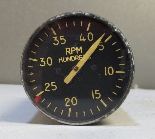 Vintage ge tachometer type e-31 8dj43bae aircraft indicator gauge
