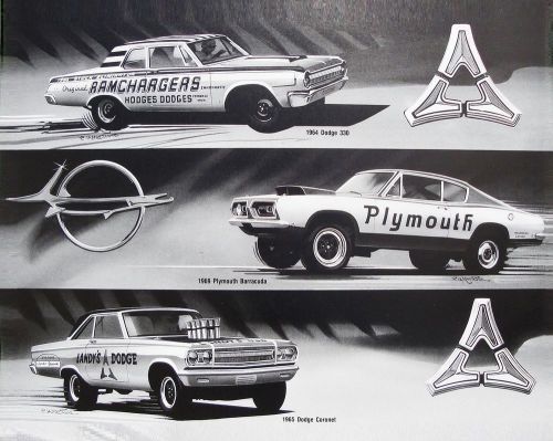 Woodward garage: 426 hemi plymouth barracuda 1969 1968 1967 - posters art prints